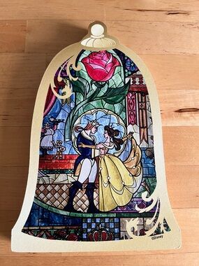 Belle & Beast Stained-Glass Bell Decor